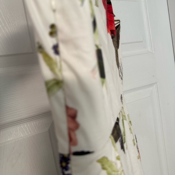 ASOS off the shoulder fit and flare floral DRESS size 0 EUC MULTI COLOR - Picture 10 of 11